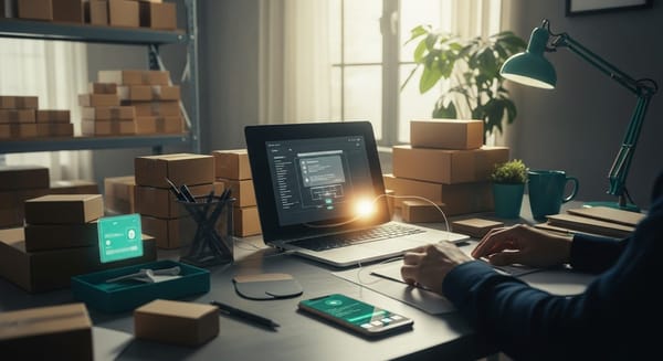 Step-by-step guide showing Amazon Seller Central dashboard connected to Klaviyo email marketing platform with data sync arrow